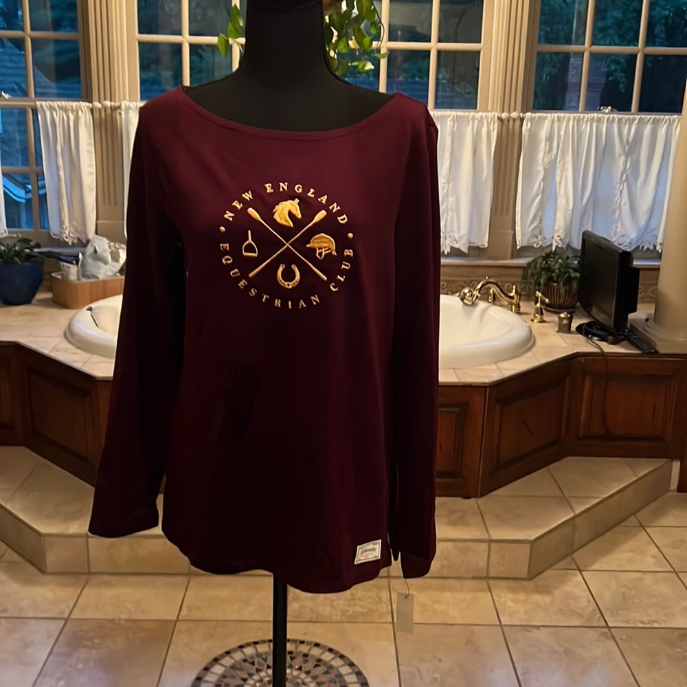 NWT Talbots Medium Equestrian Tee